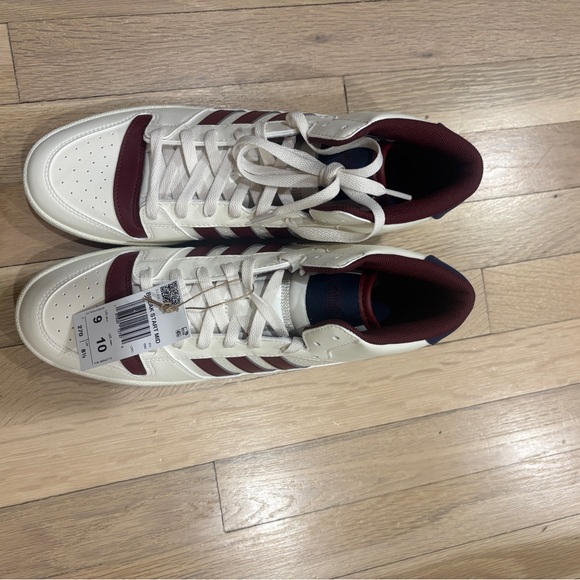 Adidas Men's White and Maroon Sneakers - Picture 5 of 7